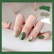 24 pieces SUMMER FOREST FIREFLIES  PRESS-ON NAILS FAKE NAILS Style:classy Shape:oval Finish:glossy Length:medium Occasion: Regular  nails