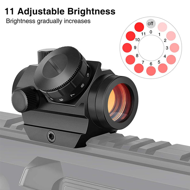 1X25Mm Red Dot Sight 2 Moa Compact Red Dot Scope Reflex Sight Mini Richtkijker Met 1 inch Riser Mount