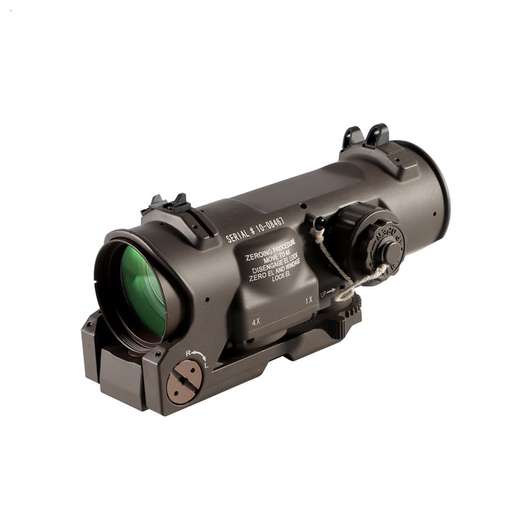 1x-4x Vaste Dual Purpose Rifle Scope Red Illuminated Red Dot Sight Voor Rifle Jacht Schieten Red Dot Sight