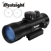 1x40 Red Dot Sight Scope Tactical Rifle scope Green Red Dot Collimator Dot Met 11mm/20mm Rail Mount Airsoft Air Jacht