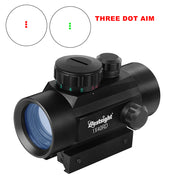 1x40 Red Dot Sight Scope Tactical Rifle scope Green Red Dot Collimator Dot Met 11mm/20mm Rail Mount Airsoft Air Jacht