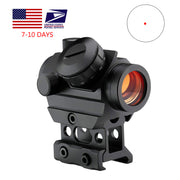 1x40 Red Dot Sight Scope Tactical Rifle scope Green Red Dot Collimator Dot Met 11mm/20mm Rail Mount Airsoft Air Jacht