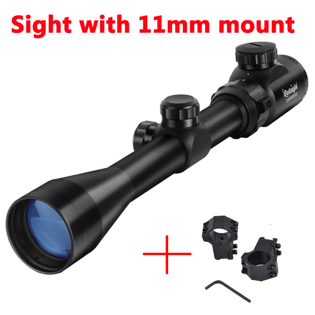 3-9x40 Hunting Air Rifle Scope Tactische Optic Scope Rood Groen Verlichte Optische Jacht Scopes Wapens Voor De Jacht Lucht Pistool