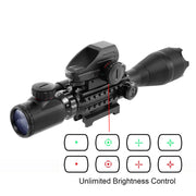 4-16X50 Eg Rood Groen Verlichte Rifle Scope Tactical Air Gun Red Green Dot Laser Sight Scope Holografische Optics Rifle Scope