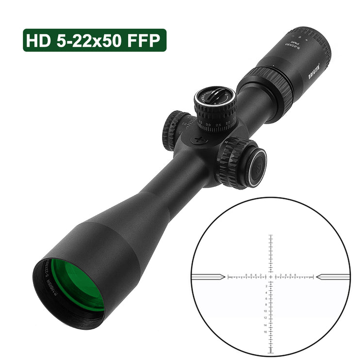 Ffp 5-22x50 Rifle Scope Compact Luchtbuks Riflescope Scope Eerste Focal Plane Air Rifle Optics Sight