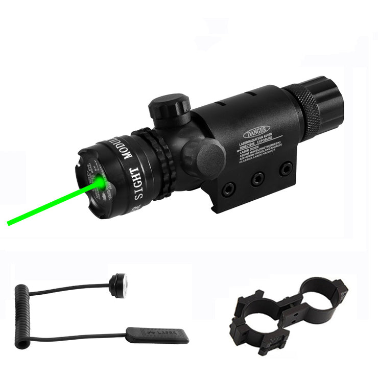 Jacht Tactische Red/Green Dot Laser Sight Verstelbare Schakelaar 532nm Mount Laser Pointer Rifle Gun Scope Met Point Lazer