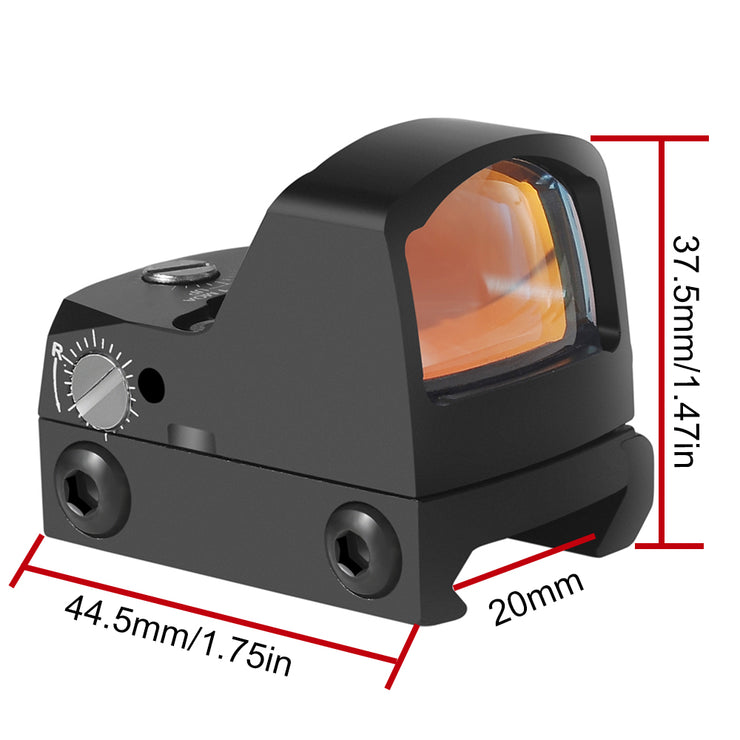 Red Dot Scope Collimator Reflex Sight Pistool Pistool Sight IPX6 Water Proof Fit 21Mm Picatinny 17 19 9Mm AR15 M4 Ak