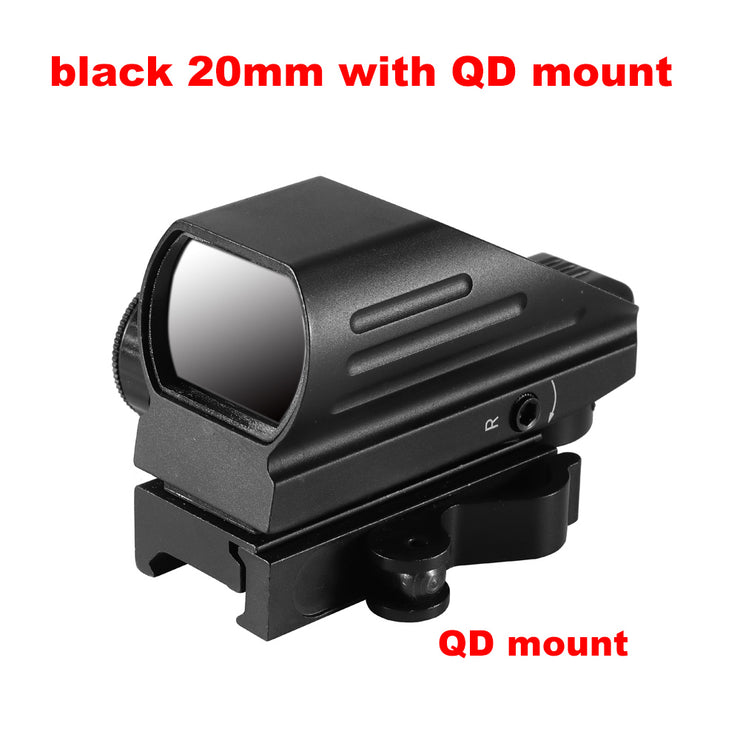 Tactical Reflex Sight Rood Groen Laser 4 Richtkruis Holografische Geprojecteerd Red Dot Sight Luchtdruk Scope Jacht 20Mm Rail Mount ak